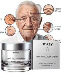 1.76fl.oz Men'S Collagen Cream for Wrinkles - Long-Lasting Hydration, Non-Greasy Fast-Absorbing Formula, Visible Results in Days, Smoothes Fine Lines & Wrinkles, Tightens & Lifts Light, Sensitive Light Safe, Daily Moisturizer with Collagen & Hyaluro