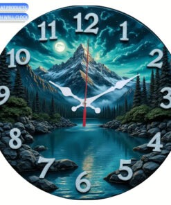 1pc Large Wall Clock - Non-Ticking Silent Quartz Movement, Modern Minimalist Dark Blue/Black/Gray/Teal/Deep Purple/, Easy-to-Read White Hands - for Living Room, Bedroom, Kitchen, Bathroom, Office - (AA Not Included) - Elegant Home Decor with Flat Profile - Ideal for Modern, Scandinavian, Industrial Interiors, 2D Flat, Wall Clock For Living Room, Extra Large Wall Clock, Wall Clock Living Room Large Size, Wall Clock Living Room Elegant, Wall Clock Living Room