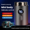 Electric Mini Razor Pockets Shaver for Men, Floating Big Shave Head Quick Shave, Mini Portable Shaver, USB C Charge LED Power Display Mini Trimmer, Great for Travel, Car, Home Use, Mini Portable Electric Shaver, Shavers for Men
