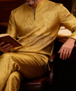 Men's 2pcs Business Suit - Stand-Colar Zipper Shirt & Loose-Pant Suit, Comfortable Fabric with Pockets, All-Season Office & Smart-Casual Attire, Machine Washable 2pcs Ensemble for Professional or Leisure Wear