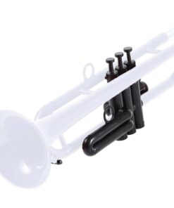 Professional Plastic Bb Trumpet | Student Beginner Set with 7C and 3C Mouthpieces, White, PM160