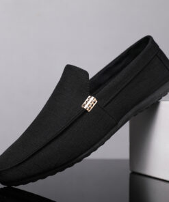 Zhenyuezu Men's Slip-On Indoor/Outdoor Sneakers - Breathable Soft Sole Slippers with PVC Sole & Low-Top Design, All-Season Comfort for Home, Yoga, Gym - Modern Casual Shoes Suitable for,, Training - Durable Traction Footwear