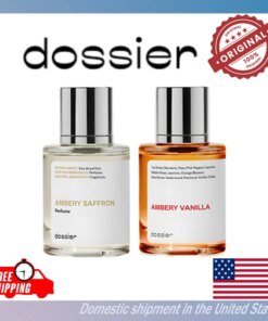 50ML Dossier Ambery Saffron Ambery Vanilla Arabian Perfume Pheromone Perfume Hair and Body Fragrance High-quality Noble Makeup