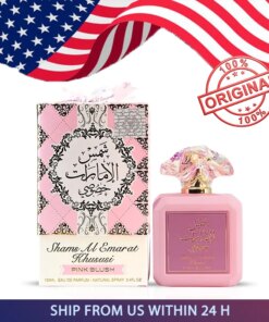 Ard Al Zaafaran Arabian Perfume Pink Blush Shams Al Emarat Khususi Blush Perfume for Women Eau De Parfum - 100 ML (3.4 OZ)