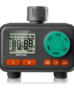Alternative view of 2-Zone Sprinkler Timer with 3 Separate Programs, 7-Day Programmable Water Timer for Garden Hose