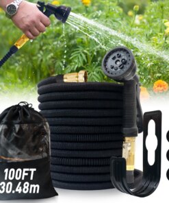 25ft/100ft Expandable Garden Hose With Nozzle, Lightweight & Durable, No-Kink Flexible Hose For Car Washing, Outdoor Watering