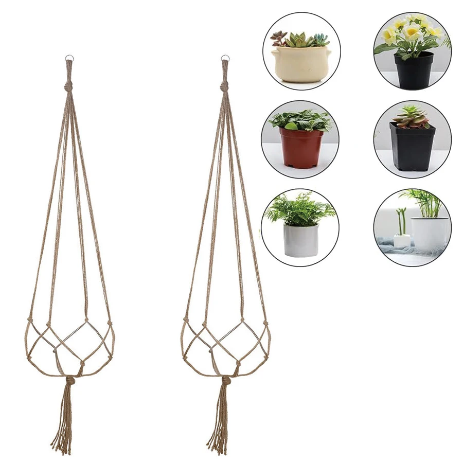 Plant Hanger Rope After Balcony Accessories Hanging Flowerbed Pot Garden Decorations Pots for Plants Suspension Flower Flowerpot