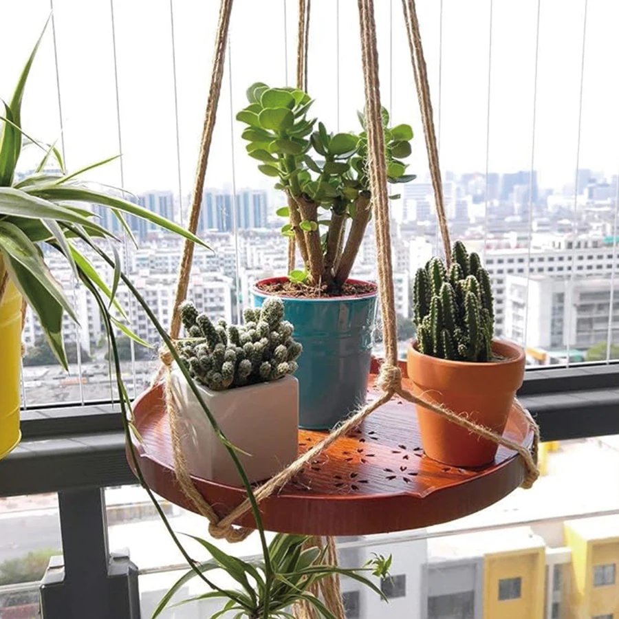 Plant Hanger Rope After Balcony Accessories Hanging Flowerbed Pot Garden Decorations Pots for Plants Suspension Flower Flowerpot