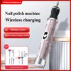 New Electric Nail File for Removing Dead Light Beige, Polishing Gel Nail Polish And Charging for Nail Removal. Portable Electric Manicure Set with 12 Grinding Heads And 6 Grinding Strips. Suitable for Professional Gel Manicure And Home DIY., Compact