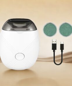 3-in-1 Electric Nail Drill/File/Grinder - USB- Nail Care with 3-Speed Motor, Low Noise & LED Light, Brush Motor for Manicure/Pedicure, Plug Included (No Display) - Suitable for Home & Travel, Plastic Design