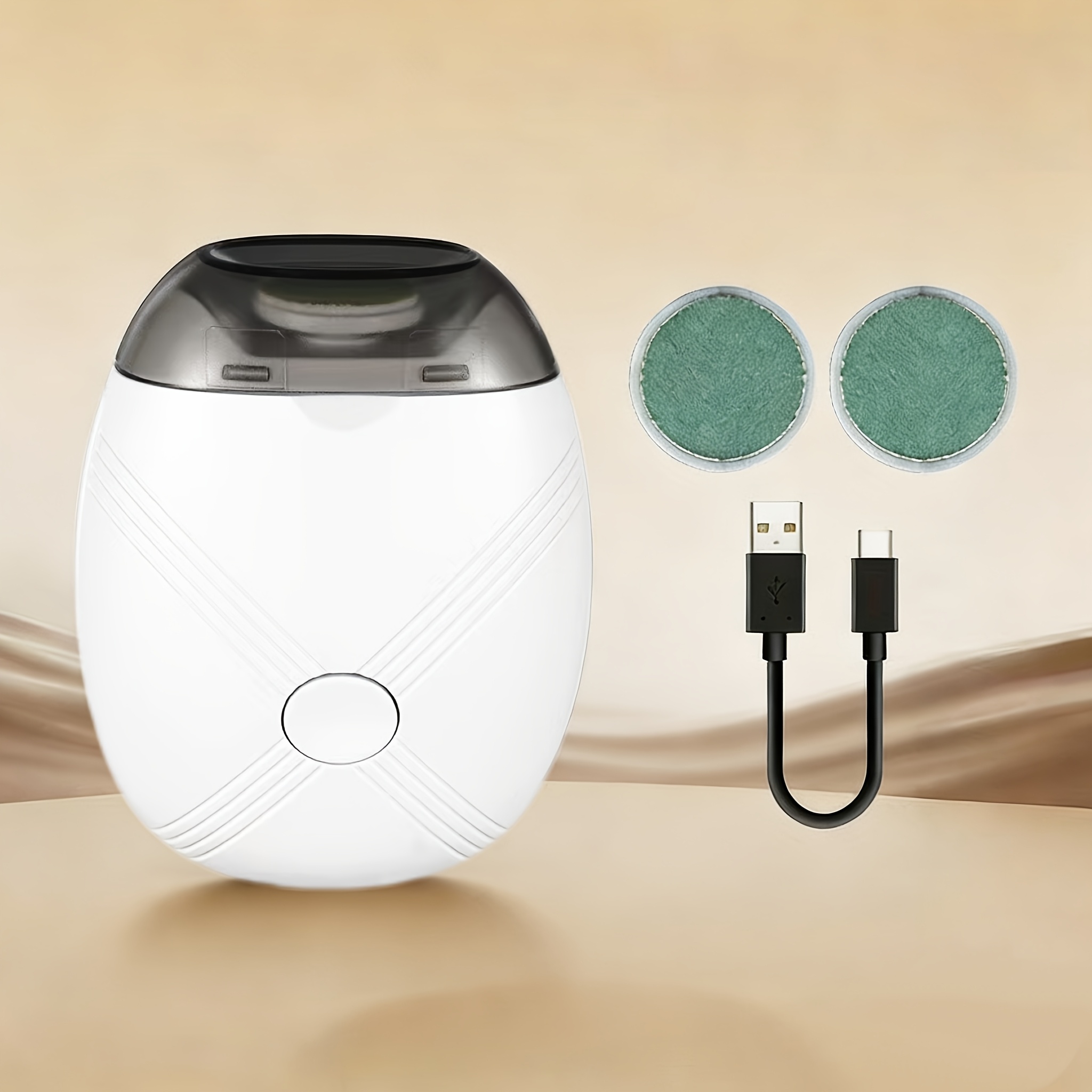 3-in-1 Electric Nail Drill/File/Grinder - USB- Nail Care with 3-Speed Motor, Low Noise & LED Light, Brush Motor for Manicure/Pedicure, Plug Included (No Display) - Suitable for Home & Travel, Plastic Design