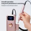 This Rechargeable Electric Nail Polisher Comes With 11 Grinding Heads And 20 Sanding Discs. Designed For High-speed Salon And Home Use, It Makes The Perfect Gift For Women.