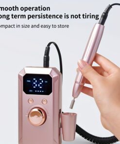 This Rechargeable Electric Nail Polisher Comes With 11 Grinding Heads And 20 Sanding Discs. Designed For High-speed Salon And Home Use, It Makes The Perfect Gift For Women.