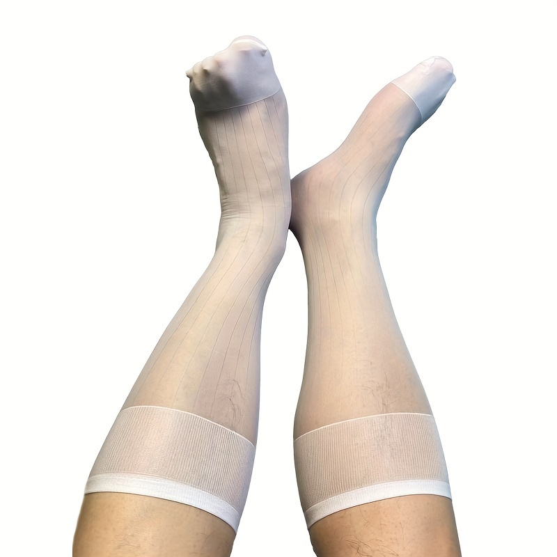 Gentleman Wide Striped Multi-color Men's Business Dress Stockings Medium Stockings Japanese Suit Stockings Men's Fashion Socks