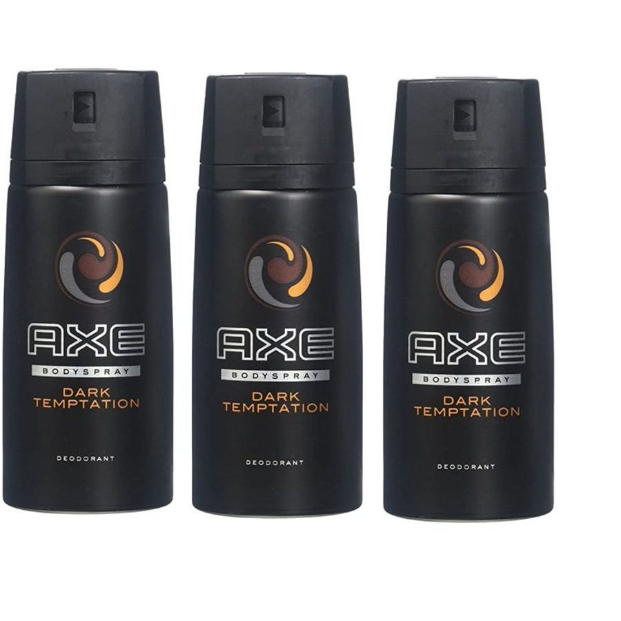 3 Pack Axe Dark Temptation Spray 5 oz / 150 ml ea