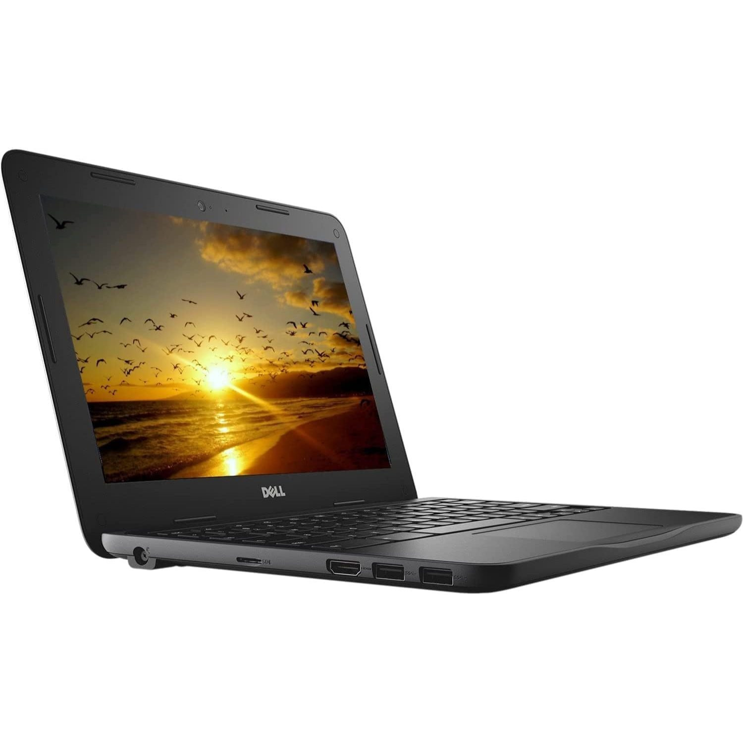 Refurbished Dell Chromebook 3180 Laptop PC, Intel Celeron N3060 Processor, 4GB Ram, 64GB Solid State Drive, Wi-Fi | Bluetooth, HDMI, USB 3.1 Gen 1, Web Camera, Chrome OS (Non-Touch)