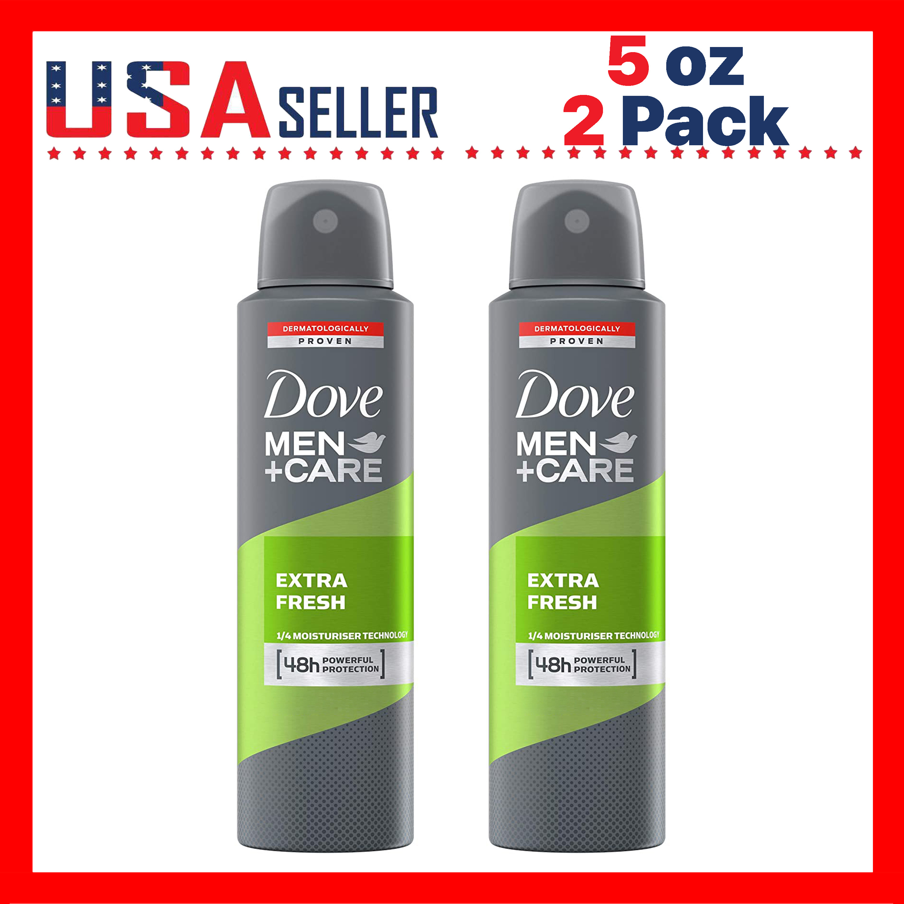 Dove Go Fresh Extra Fresh Deodorant Spray 150ml / 5oz x [2 Pack] Lightweight Quick Dry Body Spray for Women Long-Lasting Fresh Scent Daily Use Soft Smooth Underarm Care Moisturizing Formula Clean Comfort Feeling Easy Spray Design Travel Friendly Everyday Freshness Essential